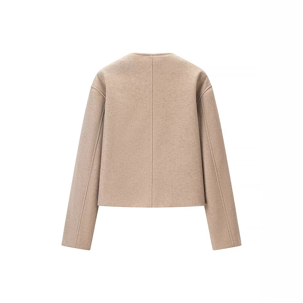 Damen Kurzjacke Asymmetrisch Knopfdesign