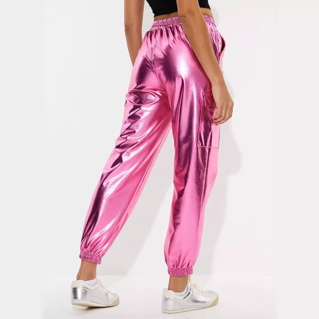 Damen Sportlhose Glänzend Norvielle