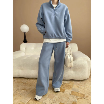 Damen Kapuzenpullover Hoher Kragen Elegante Passform Norvielle