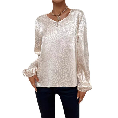 Damen Bluse V-Ausschnitt Muster Norvielle