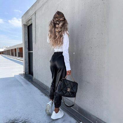 Damen Jogginghose Elastischer Bund Praktische Taschen