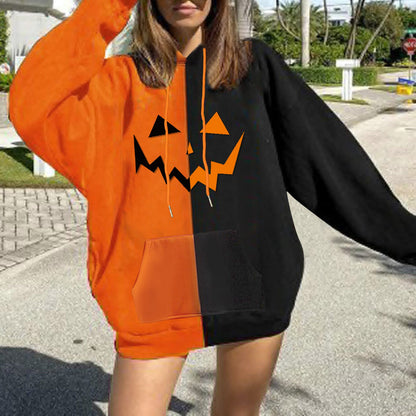 Damen Kapuzenpullover Halloween-Motiv