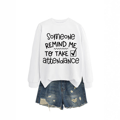 Damen Sweatshirt Witziges Motiv Inspirierender Schriftzug Grau