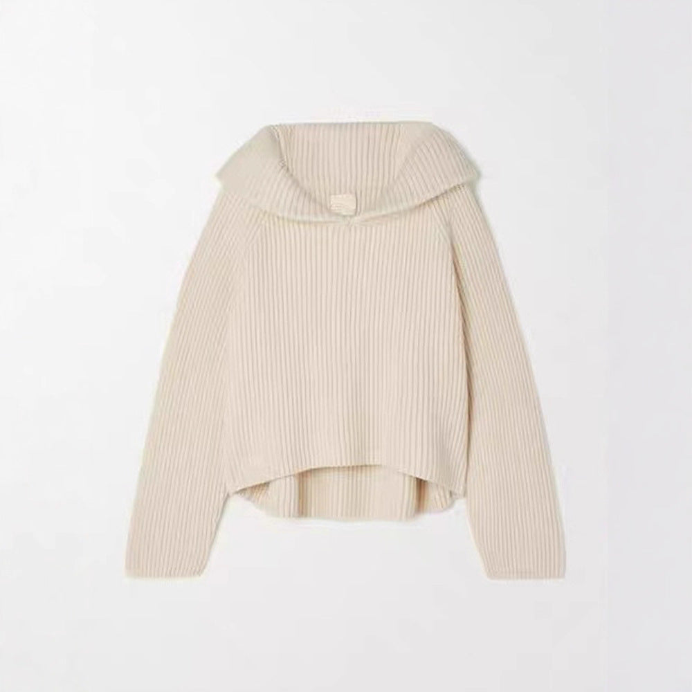 Damen Kapuzensweater Ripp-Design Norvielle