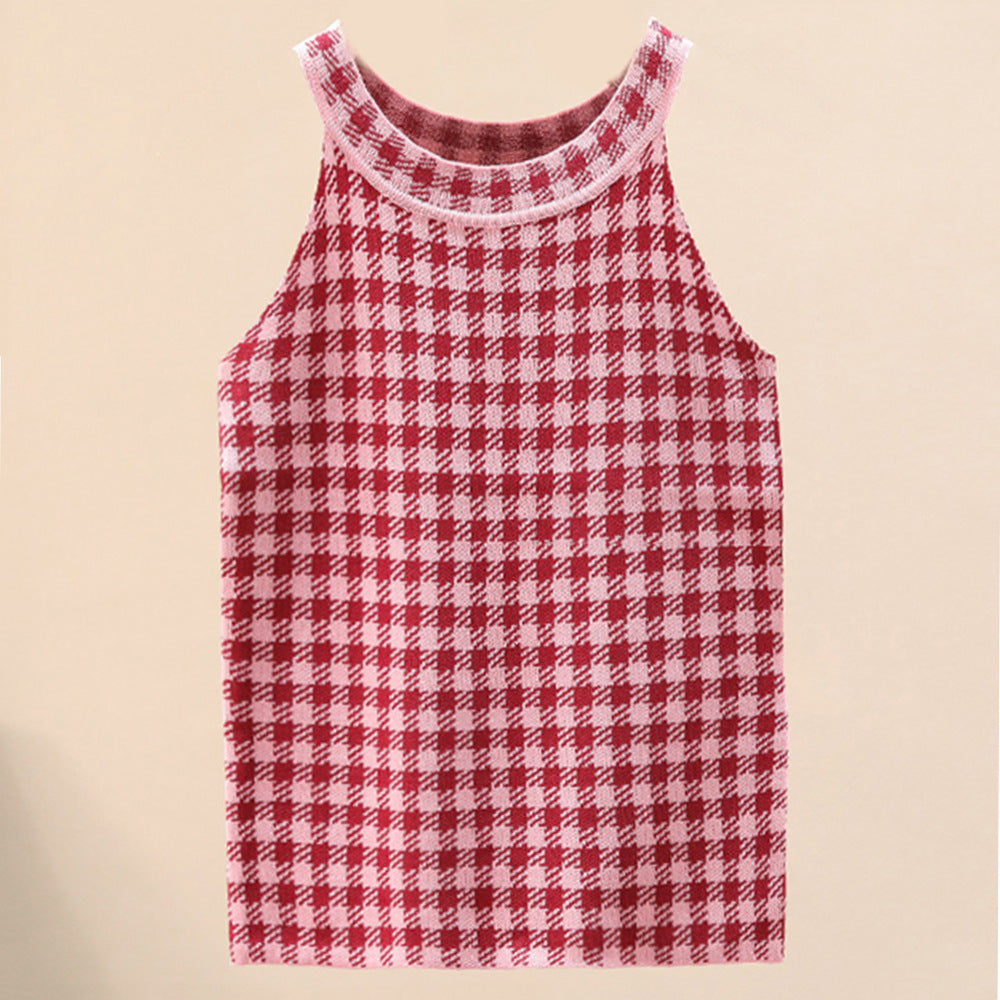 Damen Sporttanktop Karomuster Norvielle