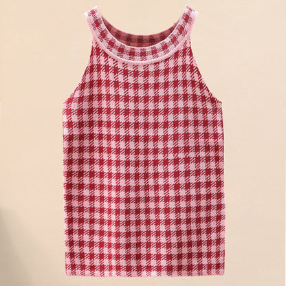 Damen Sporttanktop Karomuster Norvielle