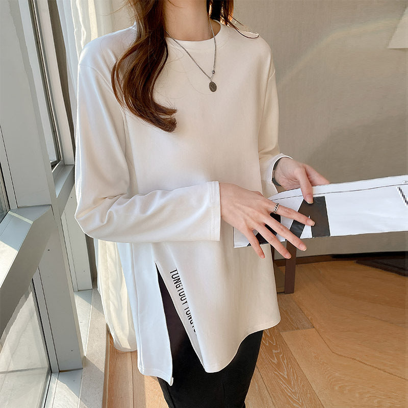 Damen Langarmshirt Rundhalsausschnitt Modern Leicht Norvielle - Norvielle