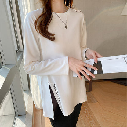 Damen Langarmshirt Rundhalsausschnitt Modern Leicht Norvielle - Norvielle