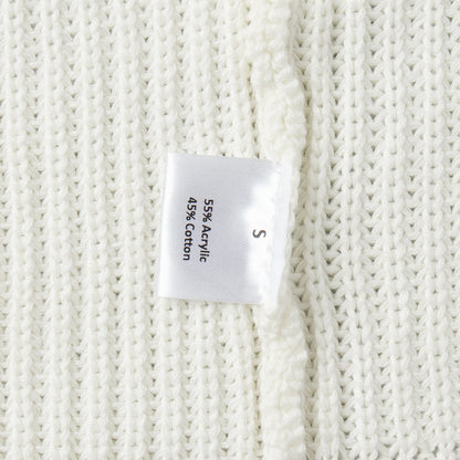 Damen Oversized Strickpullover Lässiger Schnitt