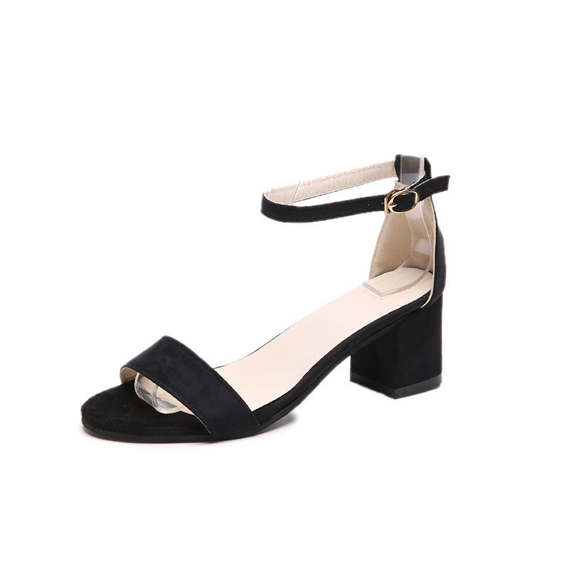 Damen Sandalen Verstellbarer Riemen Komfort Blockabsatz Norvielle