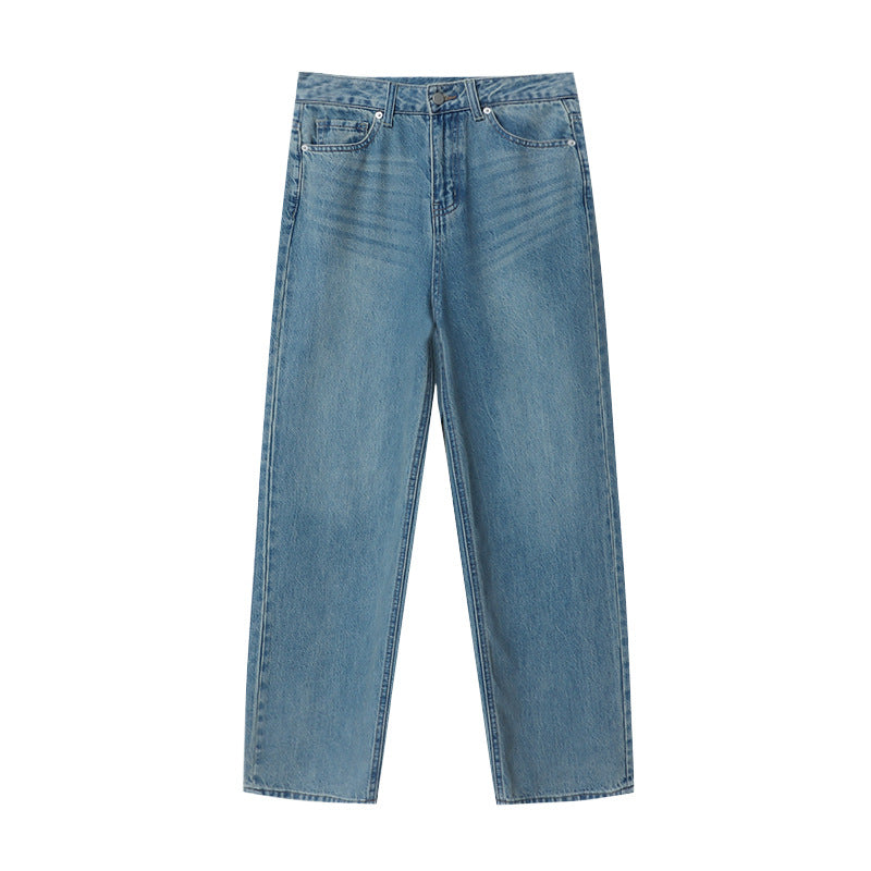 Damen Weite Jeans Hochtailliert Norvielle