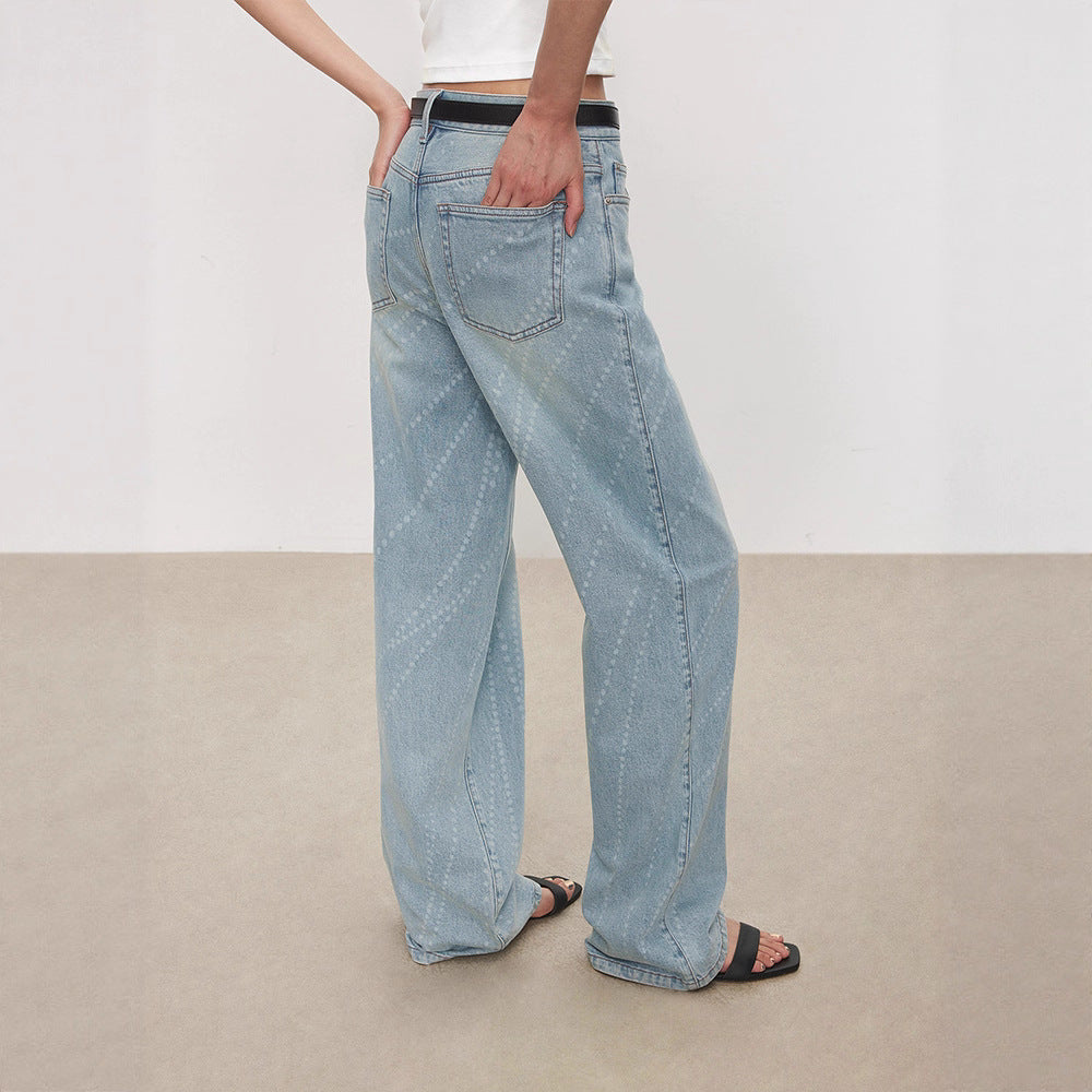 Damen Bootcut-Jeans Hochbund Elegant Norvielle