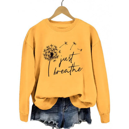 Damen Sweatshirt Pusteblumen-Motiv Norvielle