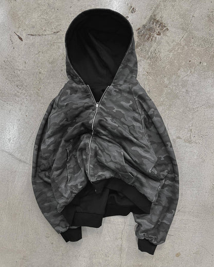 Damen Kapuzenjacke Camouflage-Design Norvielle