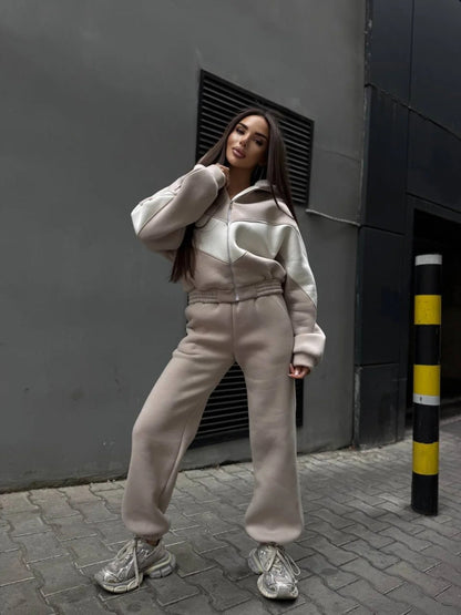 Damen Sportset Kapuzenpullover Jogginghose Norvielle