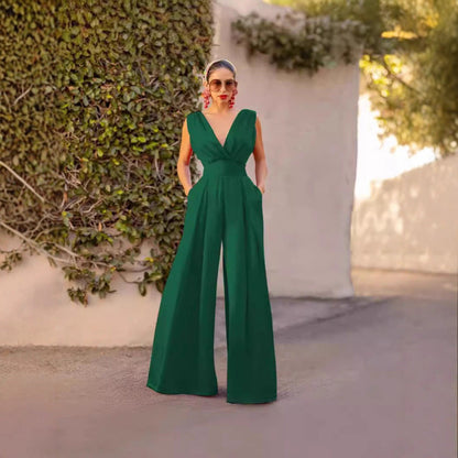 Damen Jumpsuit Eleganter Schnitt Norvielle