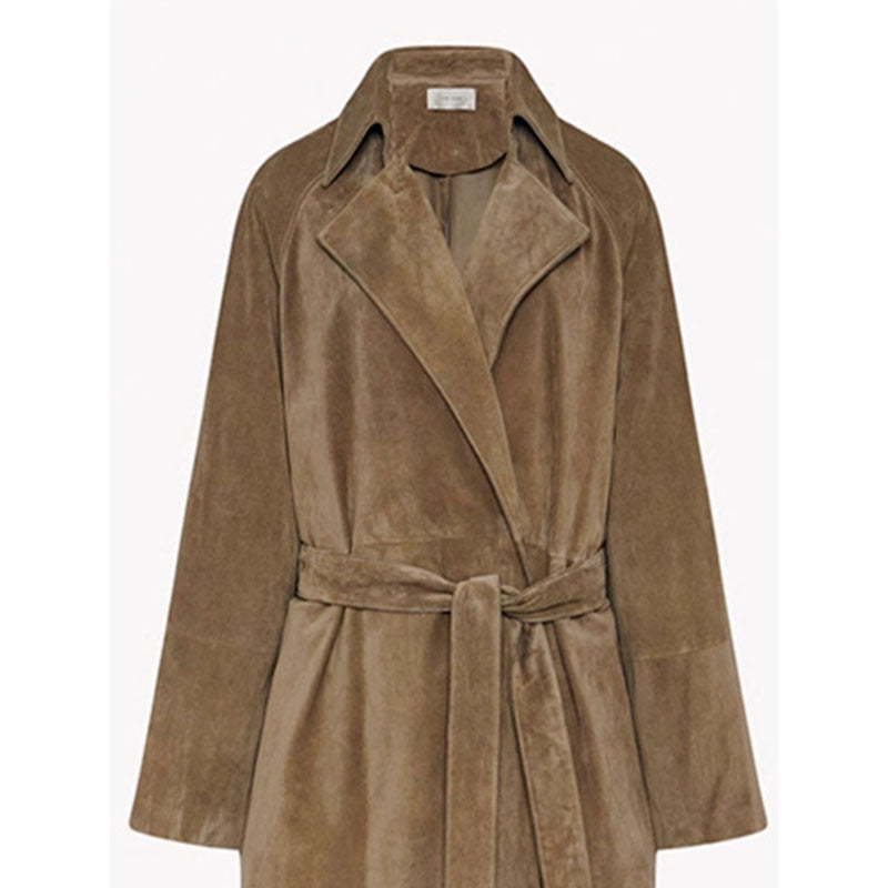 Damen Trenchcoat Wildleder Norvielle Elegant