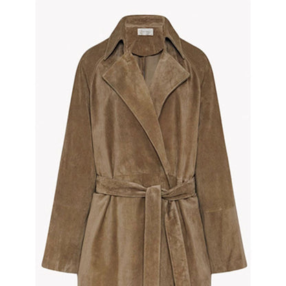 Damen Trenchcoat Wildleder Norvielle Elegant