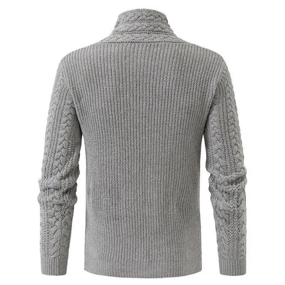 Herren Strickpullover Elegantes Zopfmuster Komfort