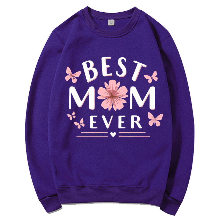 Damen Sweatshirt Florales Design Weich Rosa