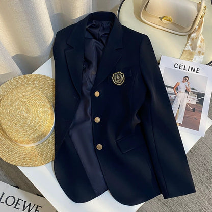 Damen Blazer mit goldenen Knöpfen