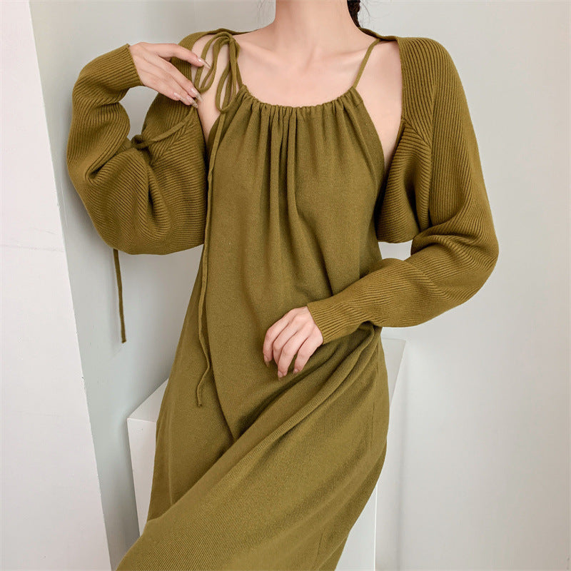 Damen Maxikleid Verstellbare Träger Elegant Norvielle