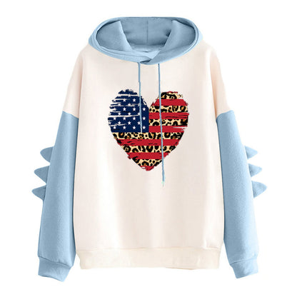 Damen Hoodie Herzdesign Trendig Norvielle