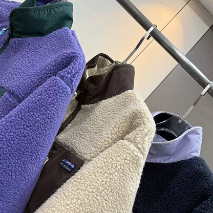 Damen Fleecejacke Kuschelig Reißverschluss-Taschen Norvielle