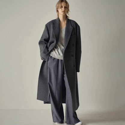 Damen Wollmantel Übergroß Elegantes Design Norvielle