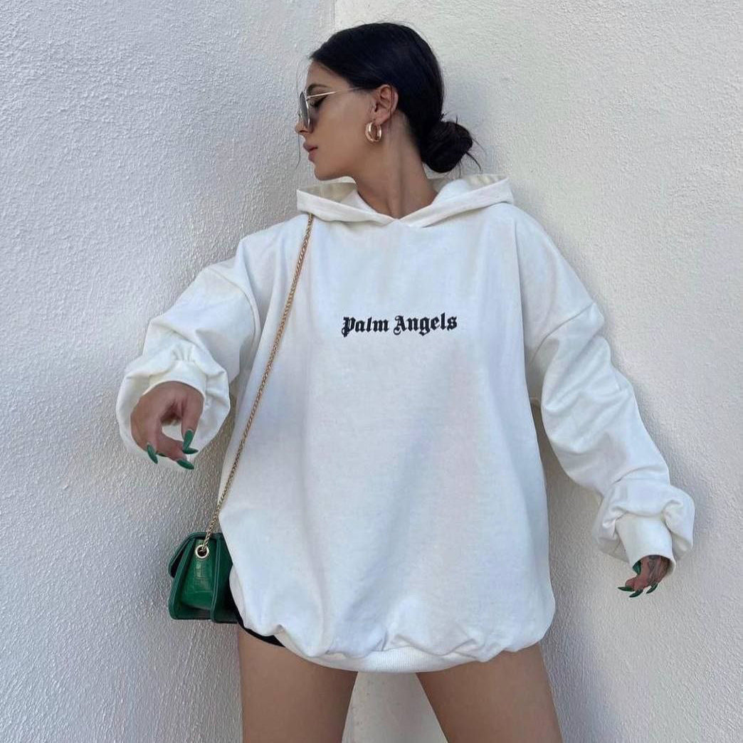 Damen Oversized Hoodie Kängurutasche Norvielle