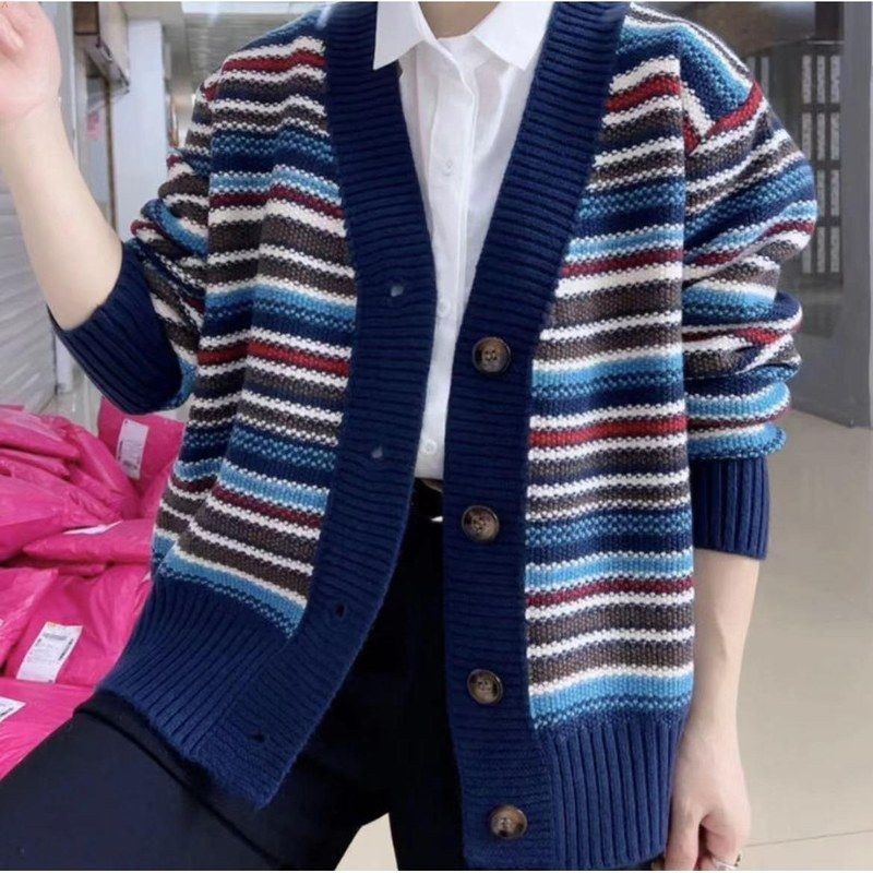 Damen Strickjacke Streifendesign Norvielle