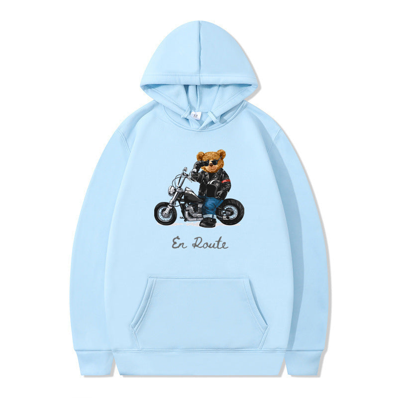 Damen Kapuzenpullover Bärenmotiv Lässig Norvielle - Norvielle