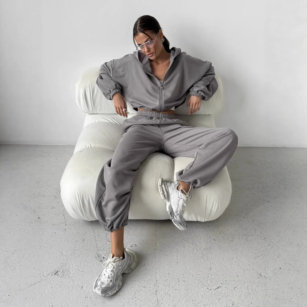 Damen Hoodie-Set Weite Ärmel Norvielle