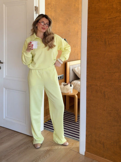 Damen Sportanzug mit Polooberteil und Sweatpants Norvielle