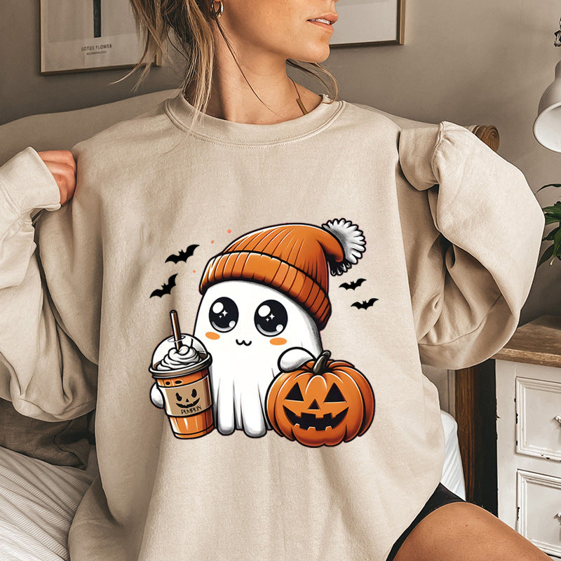 Damen Sweatshirt Halloween-Grafikdesign Norvielle