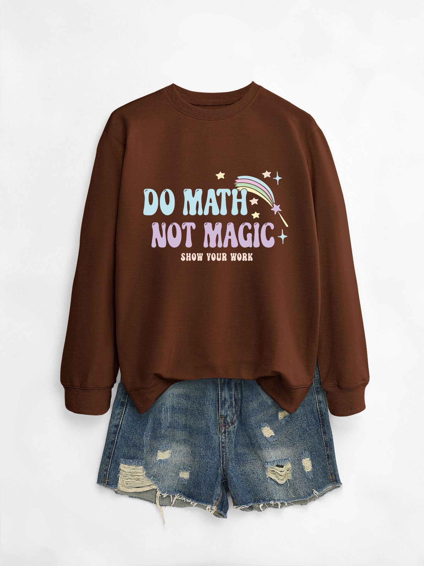 Damen Sweatshirt Mathematik Motiv Norvielle