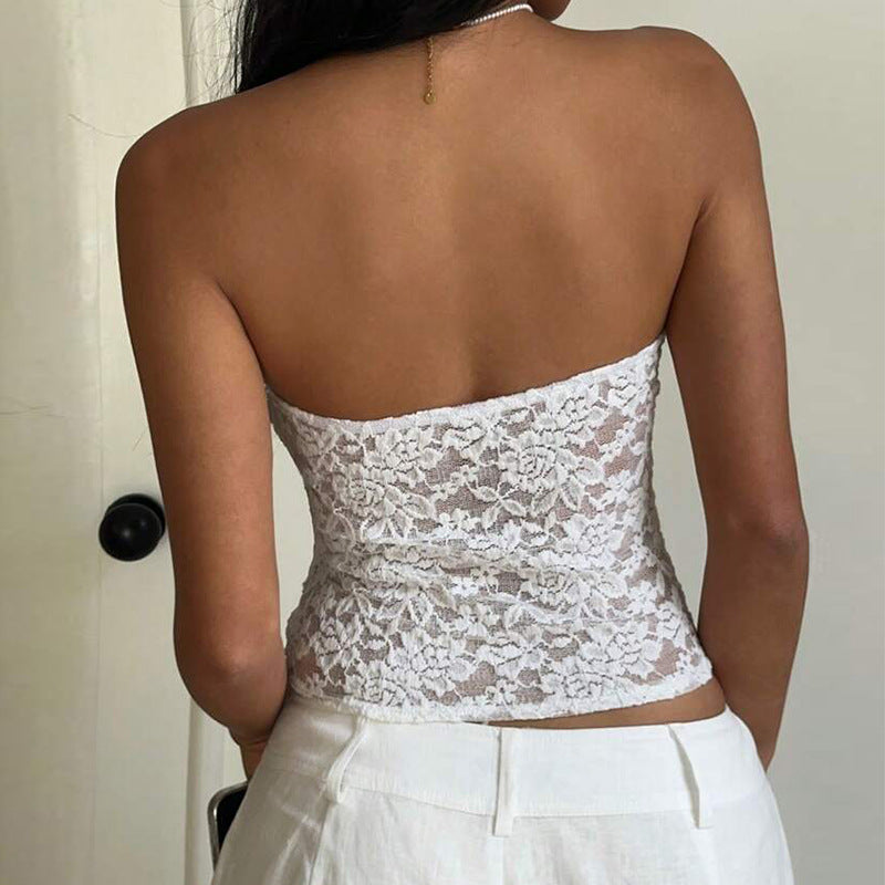 Damen Spitzen Bandeau- Norvielle