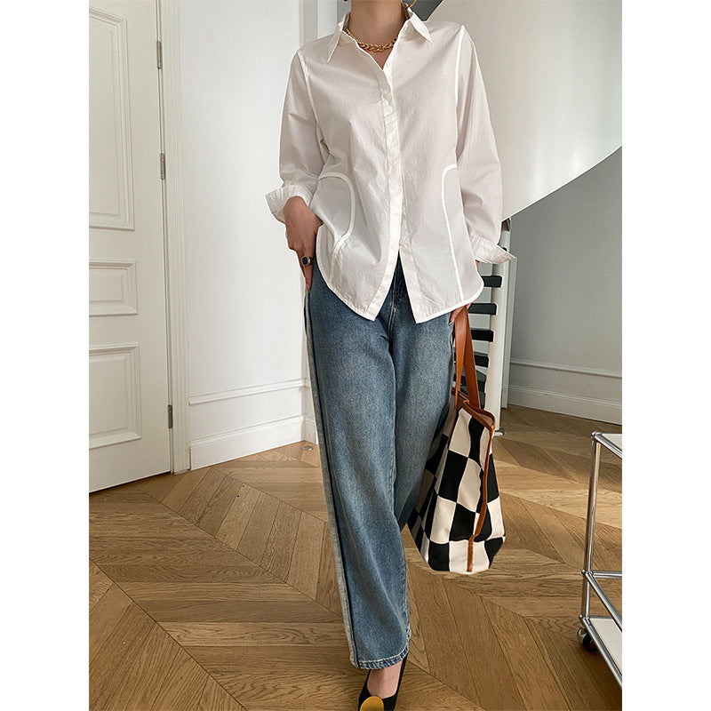 Damen High-Waist Jeans Lässiger Schnitt Norvielle Denim
