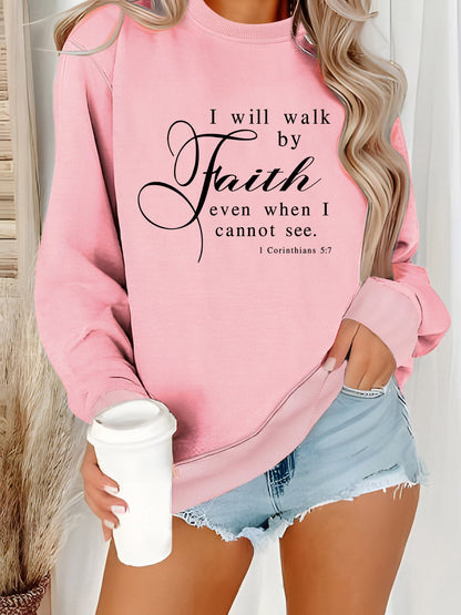 Damen Sweatshirt Weiches Material Beige