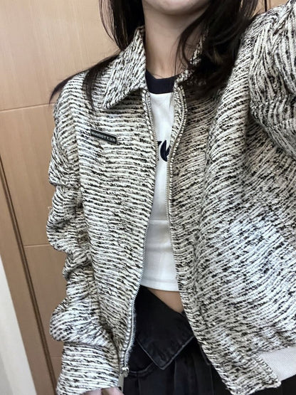 Damen Freizeitjacke Strukturiertes Design Norvielle