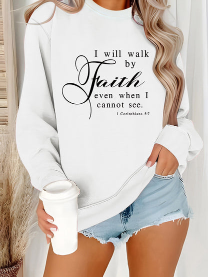 Damen Sweatshirt Weiches Material Beige