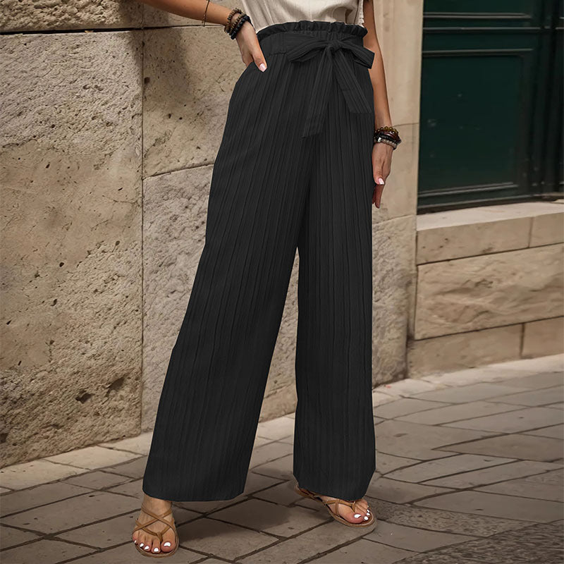 Damen Plisseehose Elastischer Bund Norvielle