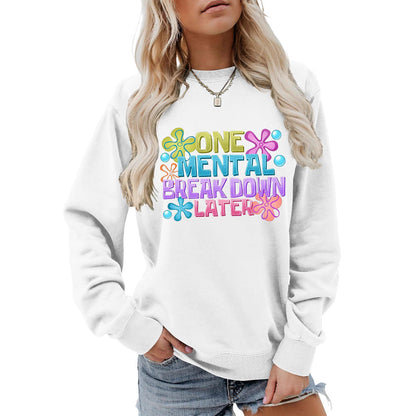 Damen Sweatshirt Kreativer Aufdruck Norvielle
