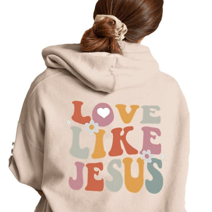 Damen Hoodie Inspirierender Aufdruck Norvielle Baumwolle