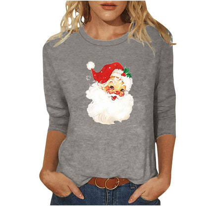 Damen Weihnachtssweatshirt Festliches Motiv Norvielle
