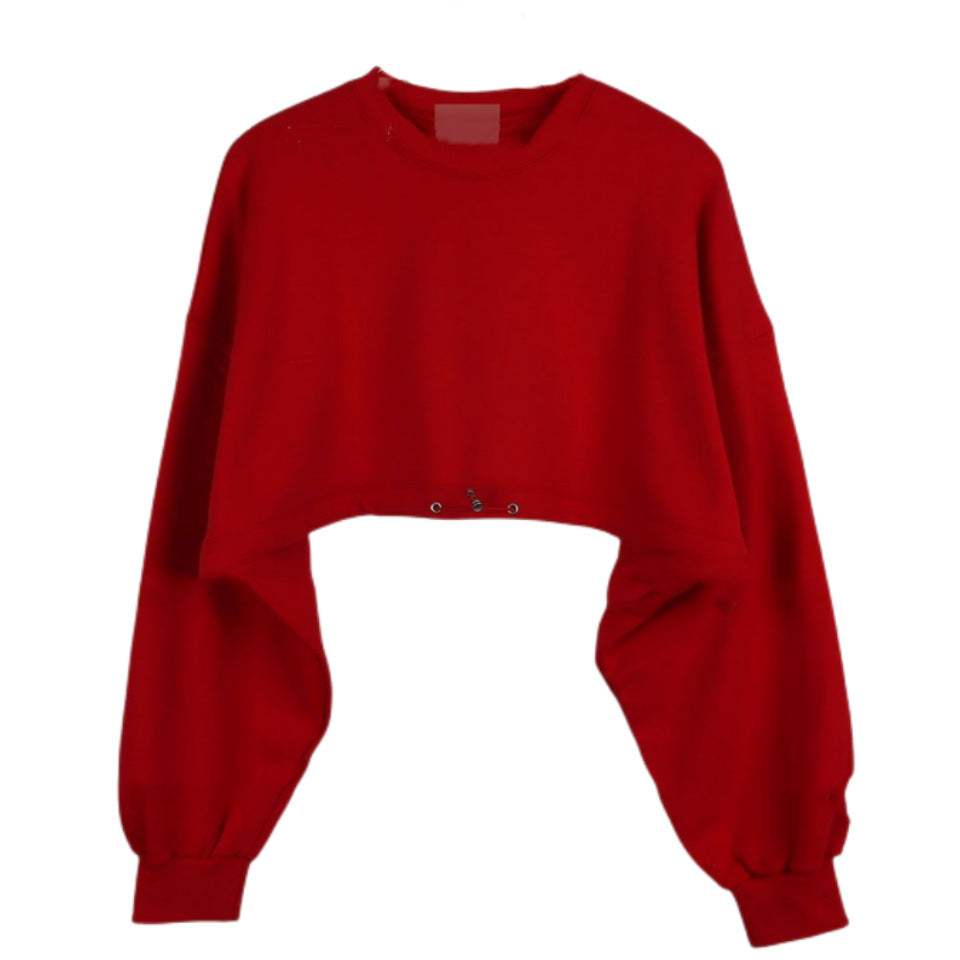 Damen Freizeit-Set Cropped Oberteil Rock Norvielle