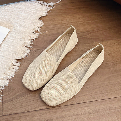 Damen Slingback-Schuhe Atmungsaktives Netz Elastisch Beige