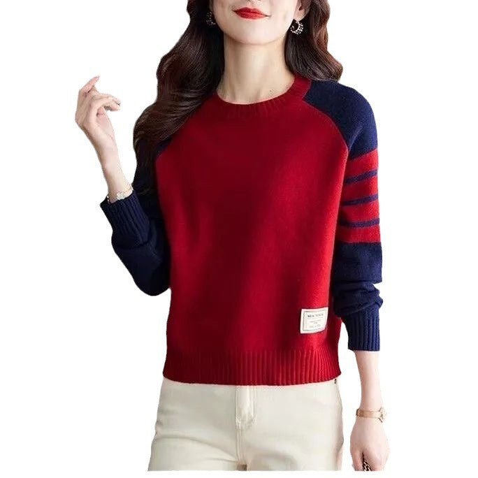 Damen Pullover Raglanärmel Norvielle