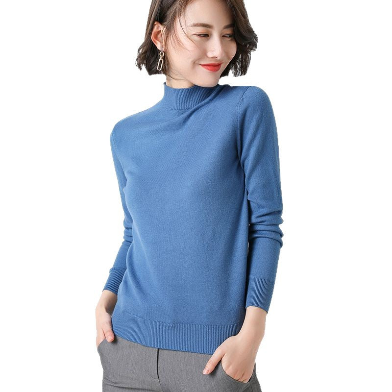 Damen Feinstrickpullover Hochgeschlossen Norvielle
