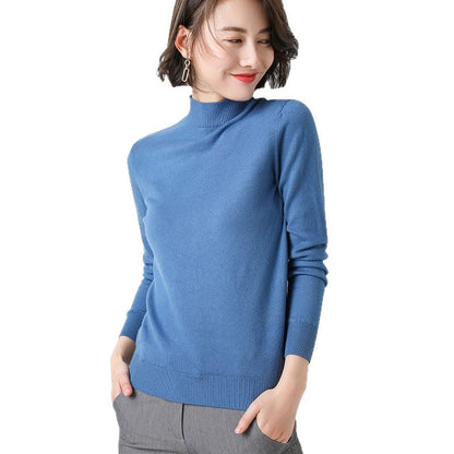 Damen Feinstrickpullover Hochgeschlossen Norvielle